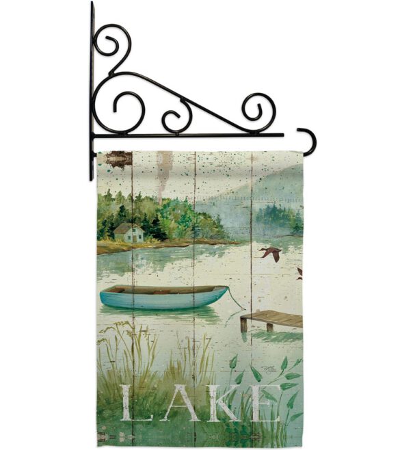 At the Lakeside - Outdoor Nature Vertical Impressions Decorative Flags HG109068 Made In USA - Image 12