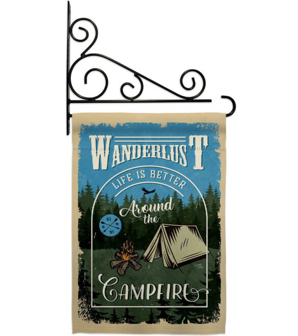 Around the Campfire - Outdoor Nature Vertical Impressions Decorative Flags HG109078 Made In USA - Image 9
