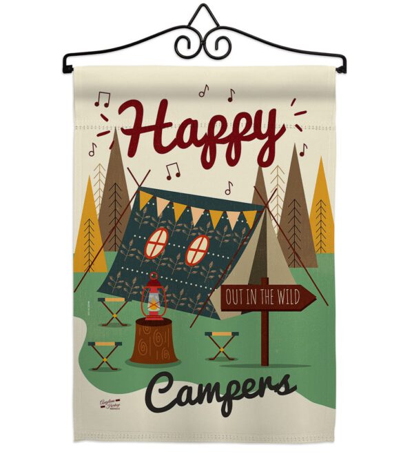 Happy Campers - Outdoor Nature Vertical Impressions Decorative Flags HG137011 Made In USA - Image 7