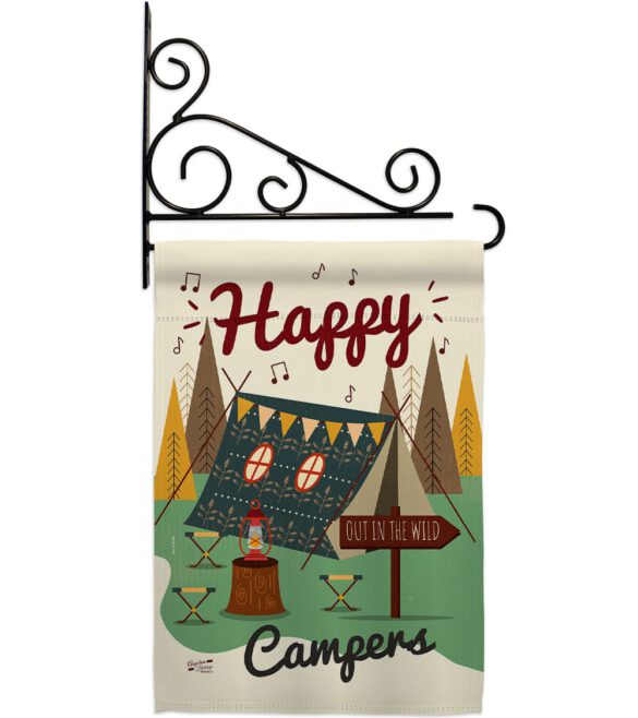 Happy Campers - Outdoor Nature Vertical Impressions Decorative Flags HG137011 Made In USA - Image 11