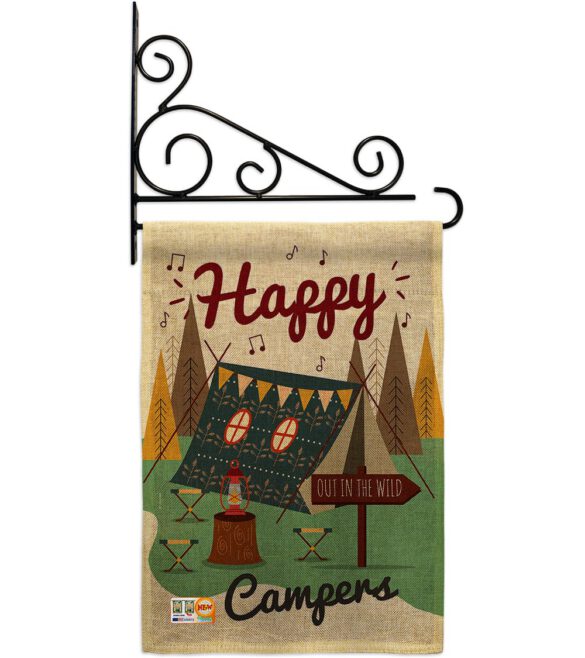 Happy Campers - Outdoor Nature Vertical Impressions Decorative Flags HG137011 Made In USA - Image 12