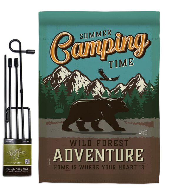 Adventure Camping - Outdoor Nature Vertical Impressions Decorative Flags HG137223 Made In USA - Image 5