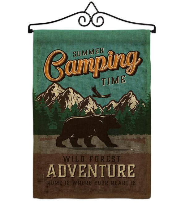 Adventure Camping - Outdoor Nature Vertical Impressions Decorative Flags HG137223 Made In USA - Image 14