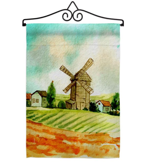 Hillside Windmills - Outdoor Nature Vertical Impressions Decorative Flags HG192526 Made In USA - Image 7