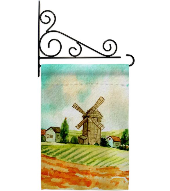 Hillside Windmills - Outdoor Nature Vertical Impressions Decorative Flags HG192526 Made In USA - Image 8