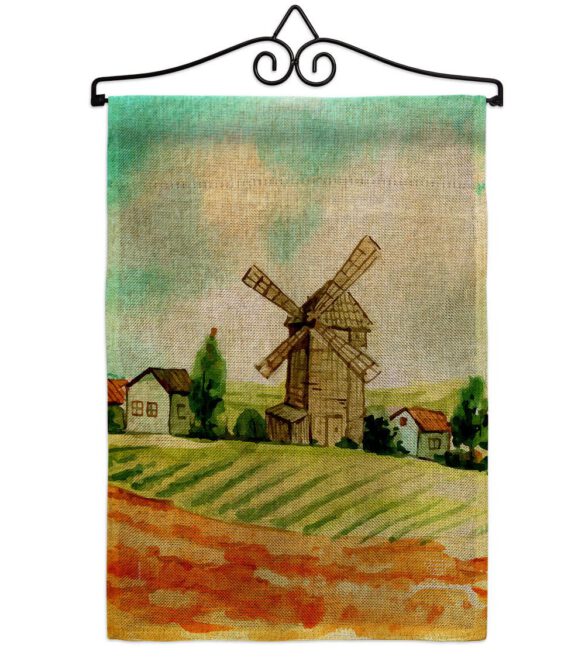 Hillside Windmills - Outdoor Nature Vertical Impressions Decorative Flags HG192526 Made In USA - Image 17