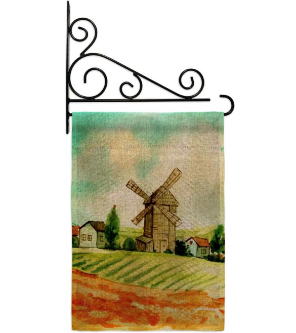 Hillside Windmills - Outdoor Nature Vertical Impressions Decorative Flags HG192526 Made In USA - Image 18