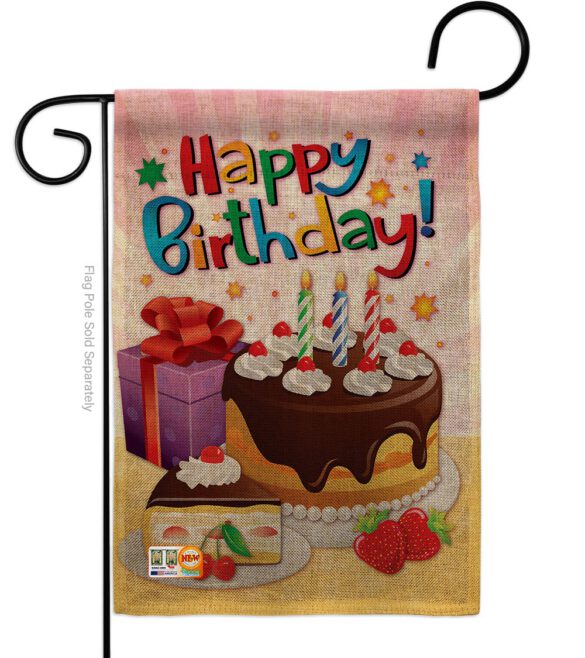 Happy Birthday - Party & Celebration Special Occasion Vertical Impressions Decorative Flags HG115073 Made In USA - Image 8
