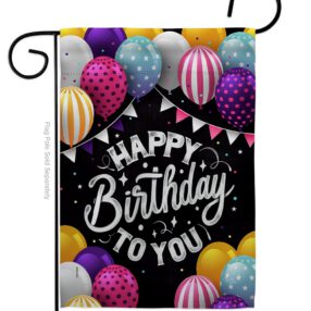 Birthday to You - Party & Celebration Special Occasion Vertical Impressions Decorative Flags HG115150 Made In USA
