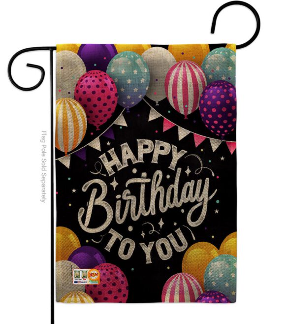 Birthday to You - Party & Celebration Special Occasion Vertical Impressions Decorative Flags HG115150 Made In USA - Image 11