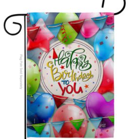 Celebrate Birthday - Party & Celebration Special Occasion Vertical Impressions Decorative Flags HG137081 Made In USA