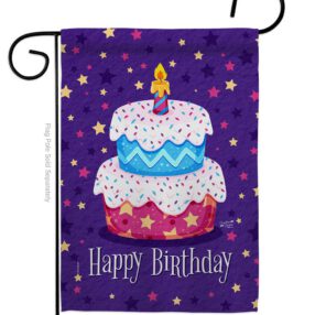 Celerate Birthday - Party & Celebration Special Occasion Vertical Impressions Decorative Flags HG137417 Made In USA