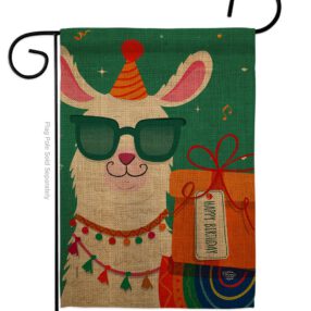 Cool Llamas Birthday - Party & Celebration Special Occasion Vertical Impressions Decorative Flags HG192186 Made In USA