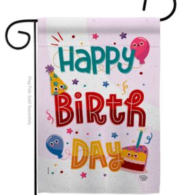 Cute Birthday - Party & Celebration Special Occasion Vertical Impressions Decorative Flags HG192209 Made In USA