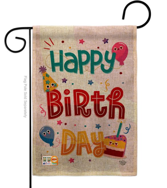 Cute Birthday - Party & Celebration Special Occasion Vertical Impressions Decorative Flags HG192209 Made In USA - Image 11