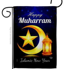 Happy Muharram - Party & Celebration Special Occasion Vertical Impressions Decorative Flags HG192588 Made In USA