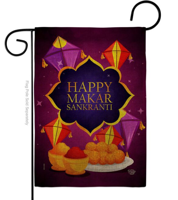 Happy Makar Sankranti - Party & Celebration Special Occasion Vertical Impressions Decorative Flags HG192593 Made In USA - Image 11