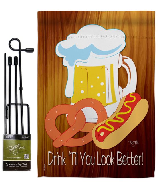 Drink 'Til You Look Better - Party & Celebration Special Occasion Vertical Impressions Decorative Flags HG115065 Made In USA - Image 4
