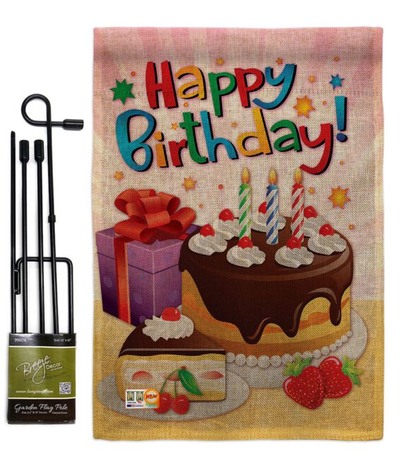 Happy Birthday - Party & Celebration Special Occasion Vertical Impressions Decorative Flags HG115073 Made In USA - Image 9