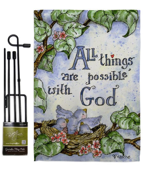 All Things Are Possible With God - Impressions Decorative Garden Flag G165110-BO - Image 5