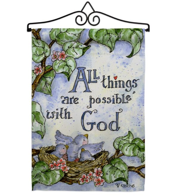 All Things Are Possible With God - Impressions Decorative Garden Flag G165110-BO - Image 8