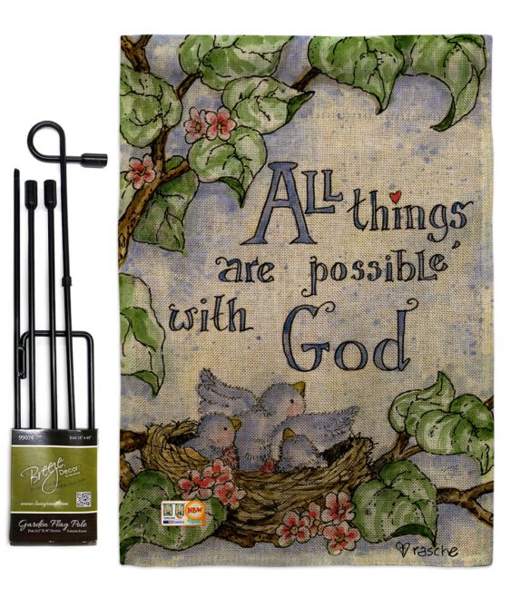 All Things Are Possible With God - Impressions Decorative Garden Flag G165110-BO - Image 10