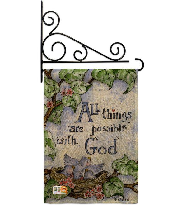 All Things Are Possible With God - Impressions Decorative Garden Flag G165110-BO - Image 13