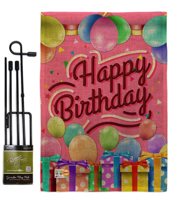 Celebrate Happy Birthday - Party & Celebration Special Occasion Vertical Impressions Decorative Flags HG115133 Made In USA - Image 9