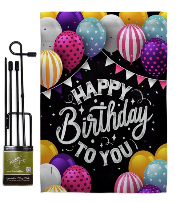Birthday to You - Party & Celebration Special Occasion Vertical Impressions Decorative Flags HG115150 Made In USA - Image 4