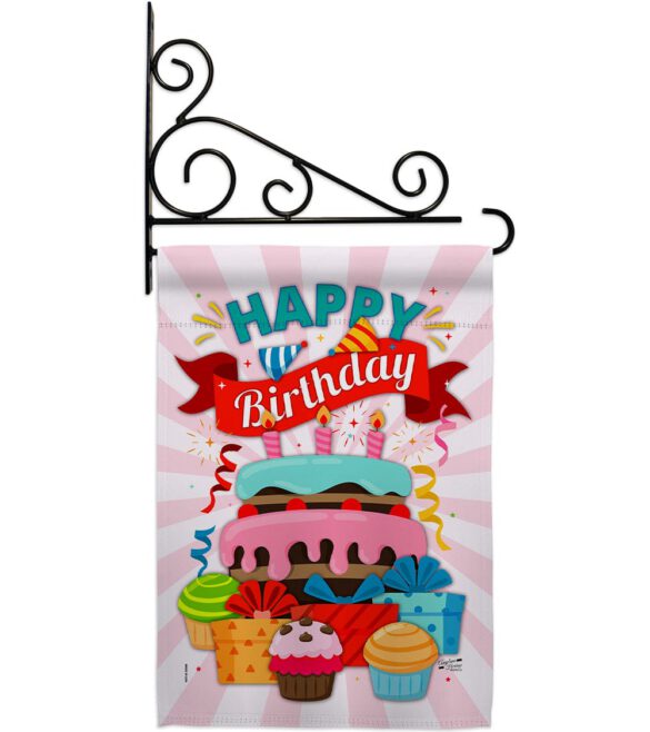 Happy Birthday Cake - Party & Celebration Special Occasion Vertical Impressions Decorative Flags HG137080 Made In USA - Image 11