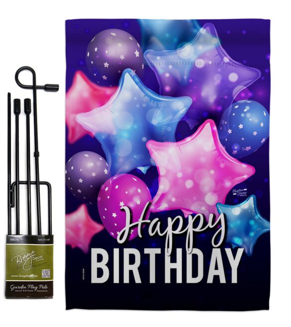 Happy Birthday Balloon - Party & Celebration Special Occasion Vertical Impressions Decorative Flags HG137180 Made In USA - Image 4