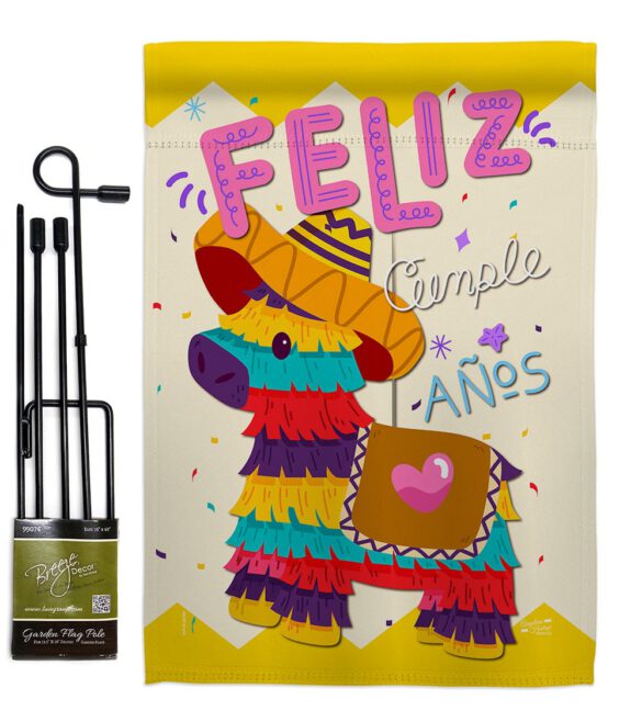 Feliz Cumpleaños - Party & Celebration Special Occasion Vertical Impressions Decorative Flags HG137194 Made In USA - Image 4