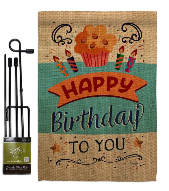 Birthday to You - Party & Celebration Special Occasion Vertical Impressions Decorative Flags HG192197 Made In USA - Image 4
