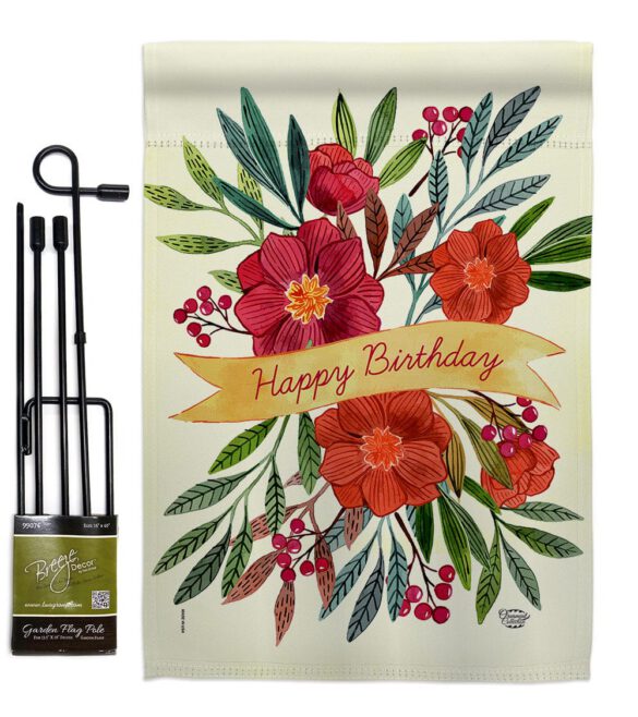 Happy Birthday - Party & Celebration Special Occasion Vertical Impressions Decorative Flags HG192449 Made In USA - Image 4