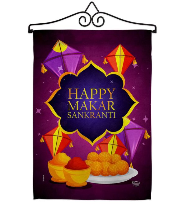 Happy Makar Sankranti - Party & Celebration Special Occasion Vertical Impressions Decorative Flags HG192593 Made In USA - Image 7