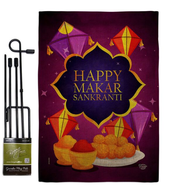Happy Makar Sankranti - Party & Celebration Special Occasion Vertical Impressions Decorative Flags HG192593 Made In USA - Image 14