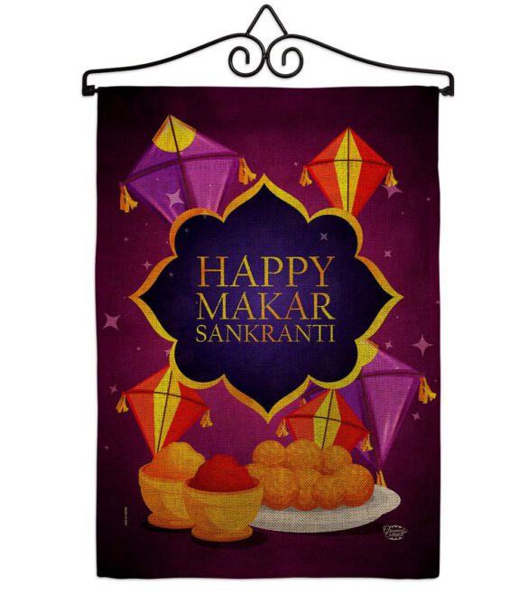 Happy Makar Sankranti - Party & Celebration Special Occasion Vertical Impressions Decorative Flags HG192593 Made In USA - Image 17