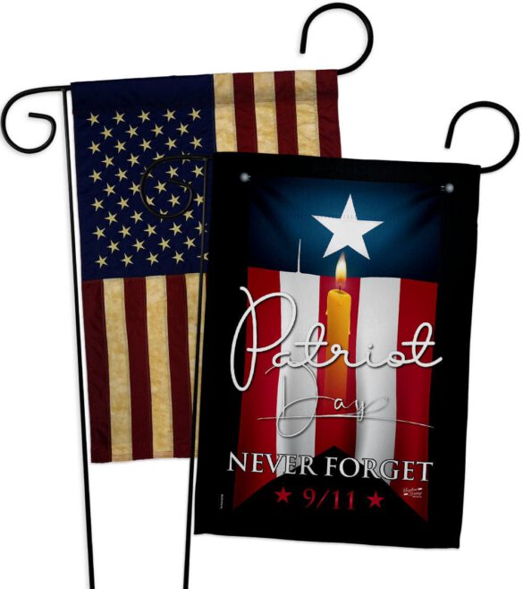 9/11 Never Forget - Patriotic Americana Horizontal Impressions Decorative Flags HG130395 Made In USA - Image 8