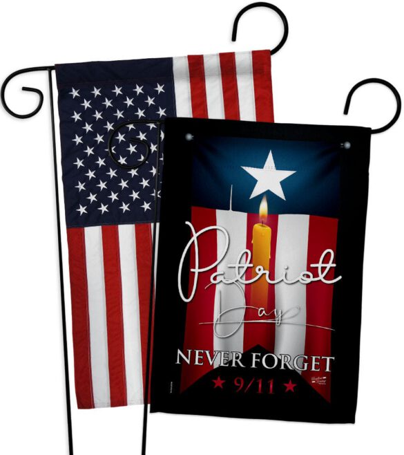 9/11 Never Forget - Patriotic Americana Horizontal Impressions Decorative Flags HG130395 Made In USA - Image 10