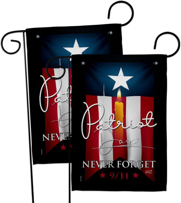 9/11 Never Forget - Patriotic Americana Horizontal Impressions Decorative Flags HG130395 Made In USA - Image 12