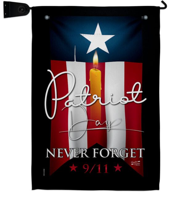 9/11 Never Forget - Patriotic Americana Horizontal Impressions Decorative Flags HG130395 Made In USA - Image 19