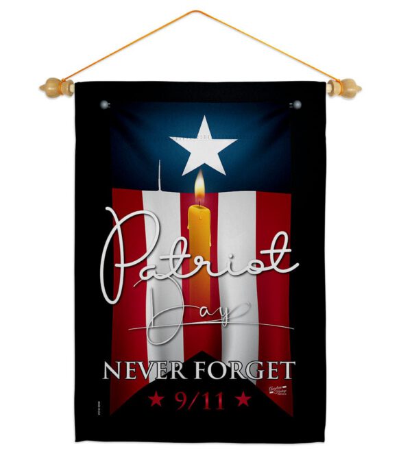9/11 Never Forget - Patriotic Americana Horizontal Impressions Decorative Flags HG130395 Made In USA - Image 20