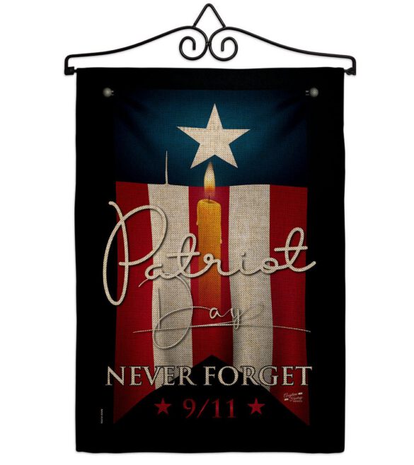 9/11 Never Forget - Patriotic Americana Horizontal Impressions Decorative Flags HG130395 Made In USA - Image 38