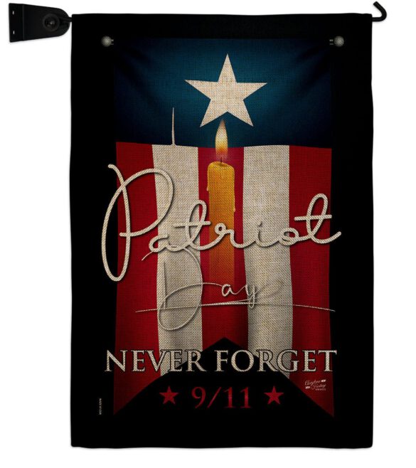 9/11 Never Forget - Patriotic Americana Horizontal Impressions Decorative Flags HG130395 Made In USA - Image 40