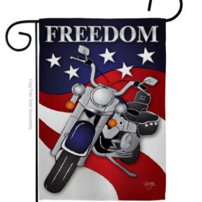 Freedom - Patriotic Americana Vertical Impressions Decorative Flags HG111045 Made In USA