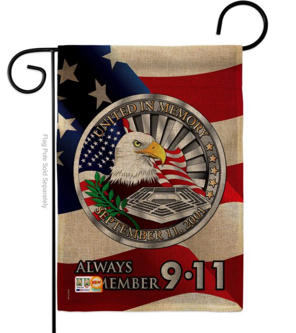Always Remember - Patriotic Americana Vertical Impressions Decorative Flags HG111063 Made In USA - Image 9