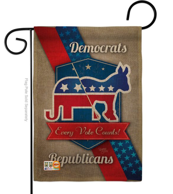 Every Vote Counts - Patriotic Americana Vertical Impressions Decorative Flags HG111069 Made In USA - Image 8