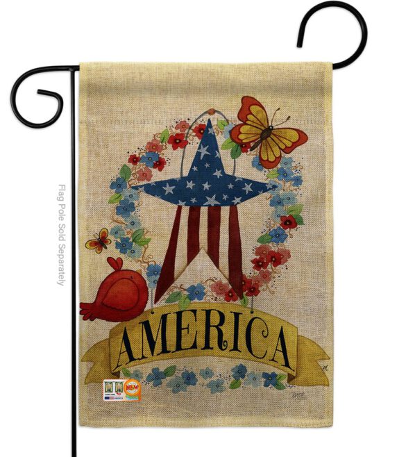 America Banner Star - Patriotic Americana Vertical Impressions Decorative Flags HG111073 Made In USA - Image 9