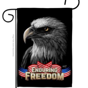 Enduring Freedom - Patriotic Americana Vertical Impressions Decorative Flags HG137372 Made In USA