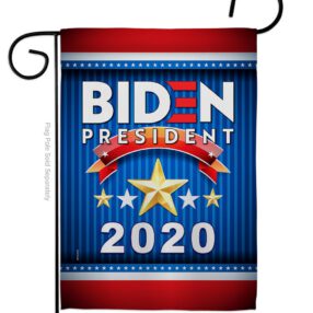 Biden 2020 President - Patriotic Americana Vertical Impressions Decorative Flags HG170076 Made In USA